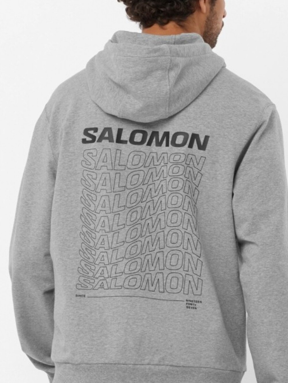 Mens Salomon Medium Performance Hoodie. Excellent Preloved Condition. Light Grey - Picture 2 of 6